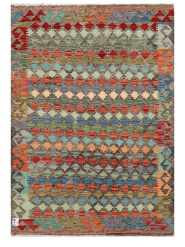 Maimana Afghanistan Kilim Rug - 144 x101 cm