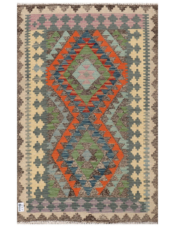Maimana Afghanistan Kilim Rug - 143 x91 cm