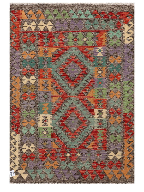Maimana Afghanistan Kilim Rug - 141 x97 cm
