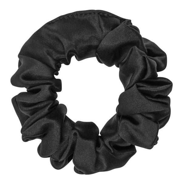 Black Silk Scrunchie - Regular
