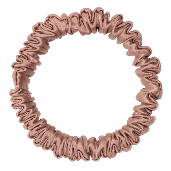 Bronze Silk Scrunchie - Skinny