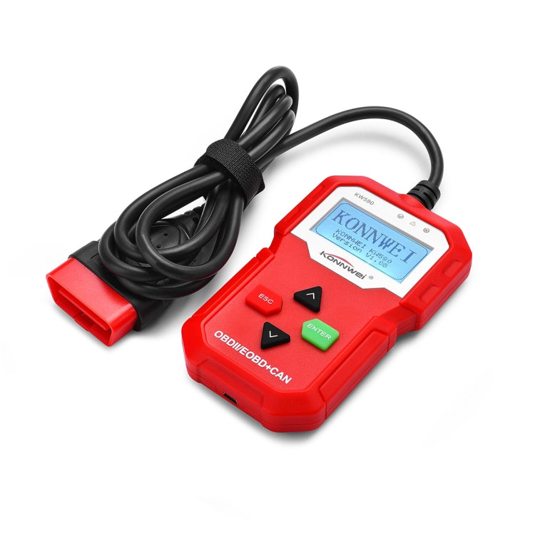 KONNWEI KW590 Mini OBDII Car Auto Diagnostic Scan Tools Auto Scan Adapter Scan Tool (Can Only Detect 12V Gasoline Car), KW590