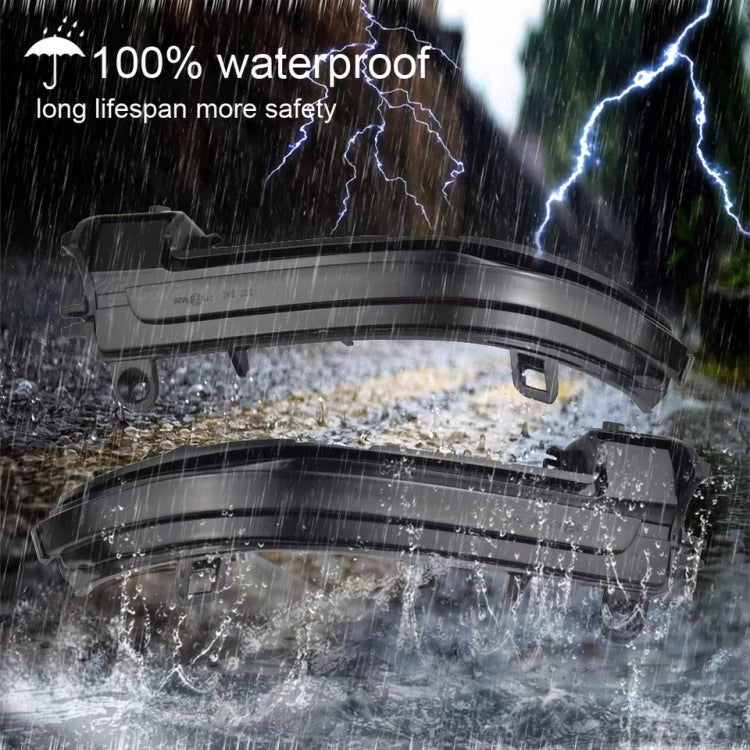 1 Pair For BMW 3 Series F20 Car Dynamic LED Turn Signal Light Rearview Mirror Flasher Water Blinker, For BMW 3 Series F20 (Transparent), For BMW 3 Series F20 (Transparent Black)