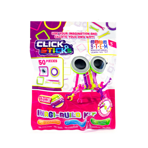 Wholesale Click Sticks Glitter Set 50pc - (Case of 12)