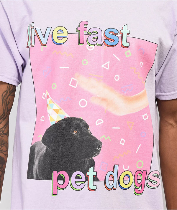live fast pet dogs - t-shirt