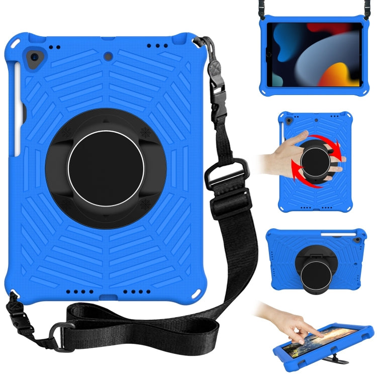 Spider King EVA Protective Case with Adjustable Shoulder Strap & Holder & Pen Slot, For iPad 9.7 2018 & 2017 / Pro 9.7 / Air 2 / Air, For iPad 10.2 2021 / 2020 / 2019, For iPad Pro 10.5 inch 2017 / Air 3 10.5 inch                                       ...