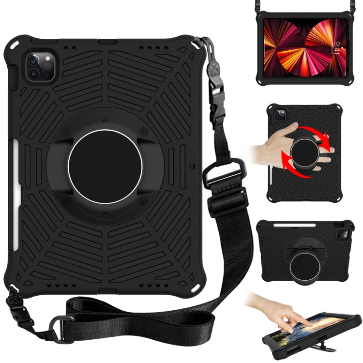 Spider King EVA Protective Case with Adjustable Shoulder Strap & Holder & Pen Slot, For iPad 9.7 2018 & 2017 / Pro 9.7 / Air 2 / Air, For iPad 10.2 2021 / 2020 / 2019, For iPad Pro 10.5 inch 2017 / Air 3 10.5 inch                                       ...