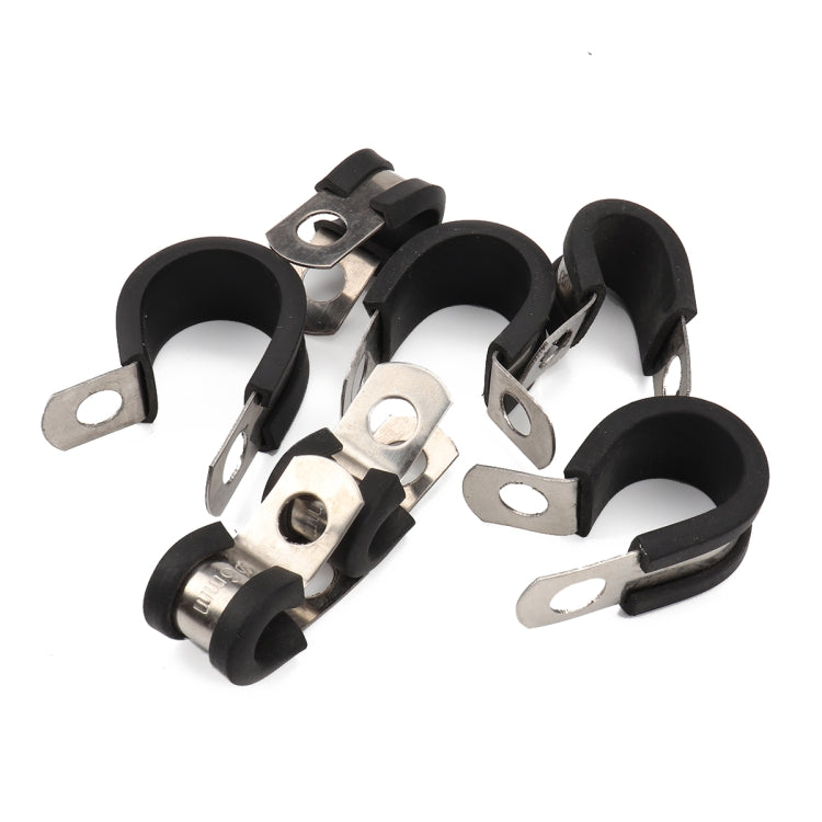 A1196 52 in 1 Car Rubber Cushion Pipe Clamps Stainless Steel Clamps, 52 in 1