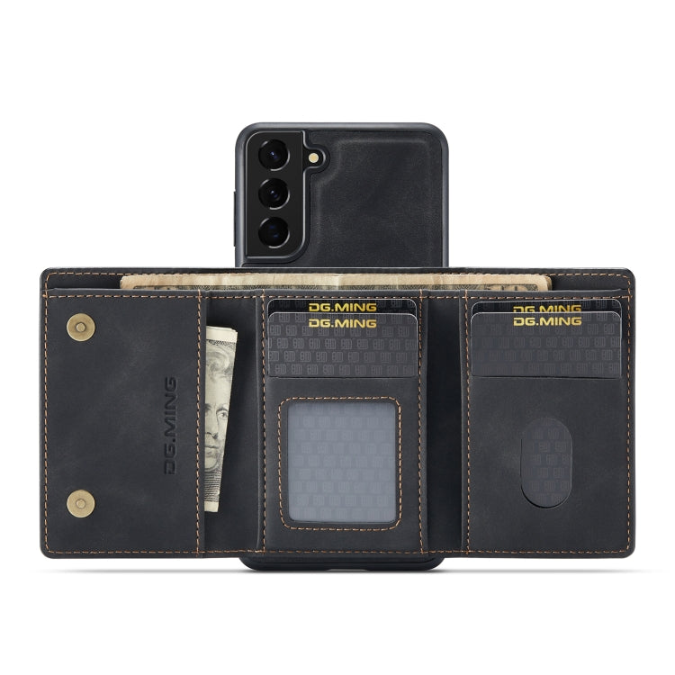 DG.MING M1 Series 3-Fold Multi Card Wallet + Magnetic Phone Case, For Samsung Galaxy S22 5G, For Samsung Galaxy S22+ 5G, For Samsung Galaxy S22 Ultra 5G