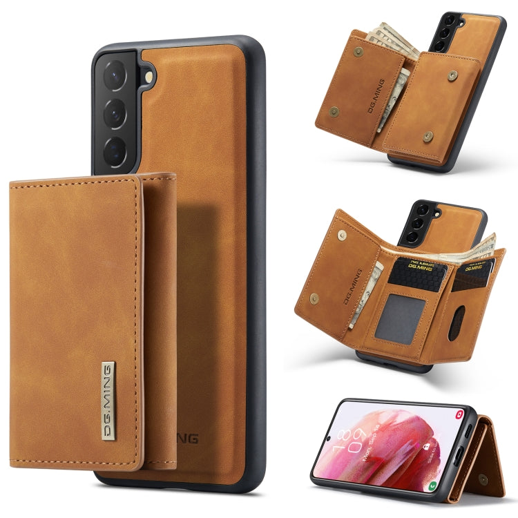 DG.MING M1 Series 3-Fold Multi Card Wallet + Magnetic Phone Case, For Samsung Galaxy S22 5G, For Samsung Galaxy S22+ 5G, For Samsung Galaxy S22 Ultra 5G