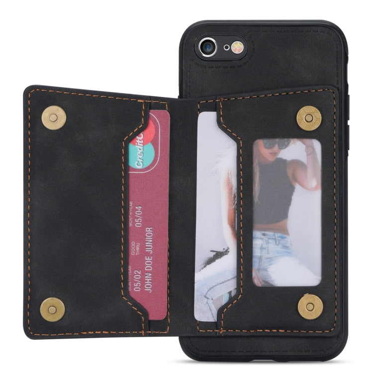 Zipper Card Holder Phone Case, For iPhone SE 2022 / 2020 / 8 / 7, For iPhone 8 Plus / 7 Plus, For iPhone 12 Pro, For iPhone 12 mini