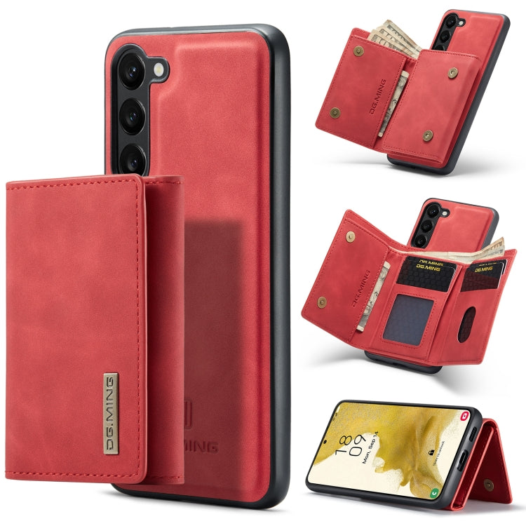 DG.MING M1 Series 3-Fold Multi Card Wallet + Magnetic Phone Case, For Samsung Galaxy S23 5G, For Samsung Galaxy S23+ 5G, For Samsung Galaxy S23 Ultra 5G