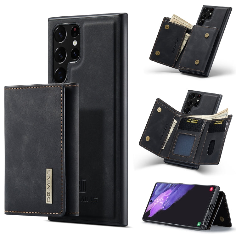 DG.MING M1 Series 3-Fold Multi Card Wallet + Magnetic Phone Case, For Samsung Galaxy S23 5G, For Samsung Galaxy S23+ 5G, For Samsung Galaxy S23 Ultra 5G