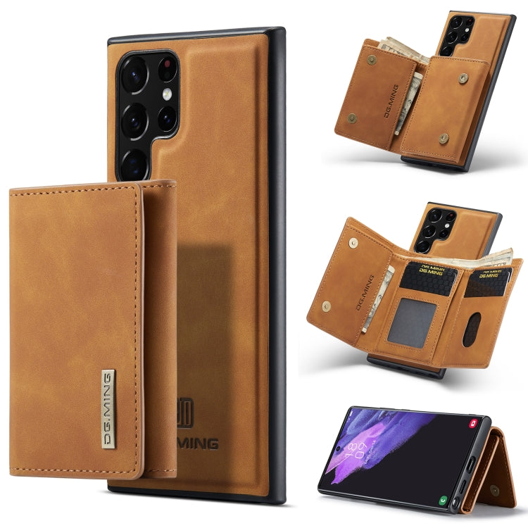DG.MING M1 Series 3-Fold Multi Card Wallet + Magnetic Phone Case, For Samsung Galaxy S23 5G, For Samsung Galaxy S23+ 5G, For Samsung Galaxy S23 Ultra 5G