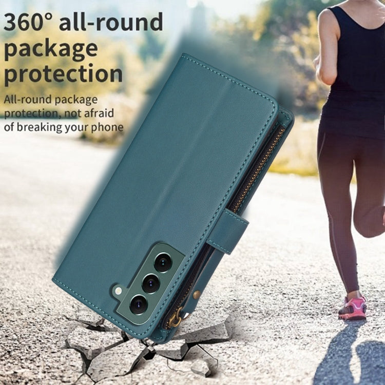 9 Card Slots Zipper Wallet Leather Flip Phone Case, For Samsung Galaxy S22+ 5G, For Samsung Galaxy S22 5G, For Samsung Galaxy A03s, For Samsung Galaxy A41