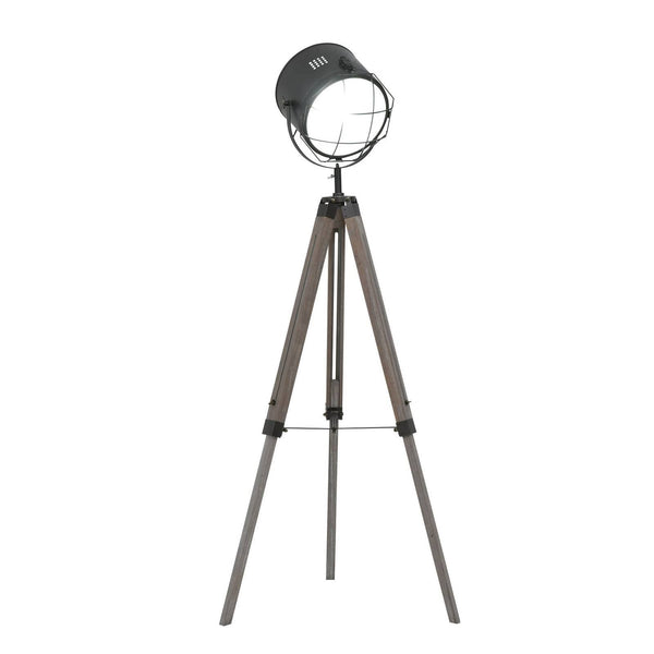 Industrial Style Adjustable Tripod Floor Lamp for Living Room Bedroom