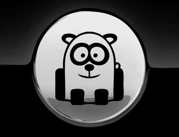 Funny Cartoon Panda Fuel Cap Cover Car Sticker