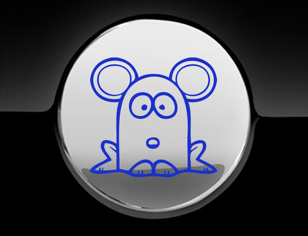 Funny Cartoon MouseFuel Cap Cover Car Sticker