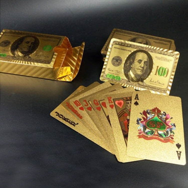 Creative Frosted  Back Texture Plastic From Vegas to Macau Playing Cards Texas Poker Novelty Collection Gift, Silver Tattice Paper Box, Mosaic Gold Dollar Paper Box, Golden Dragon and Phoenix Paper Box, Gold Double Dragon Kung Hei Fat Choy Paper Box   ...