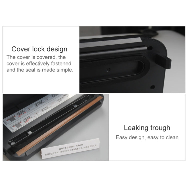 Household Commercial Food Vacuum Plastic Packaging Machine Sealer Closer Machine, Chinese Plug, Food Chinese Plug (Black), Food Chinese Plug (White)