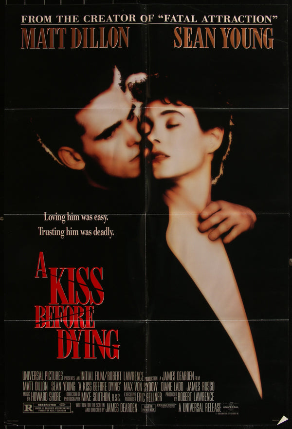 A Kiss Before Dying (1991) Original US One Sheet Movie Poster