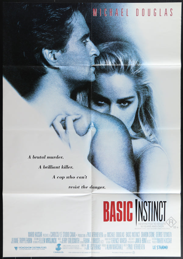Basic Instinct (1992) Original Australian One Sheet Movie Poster