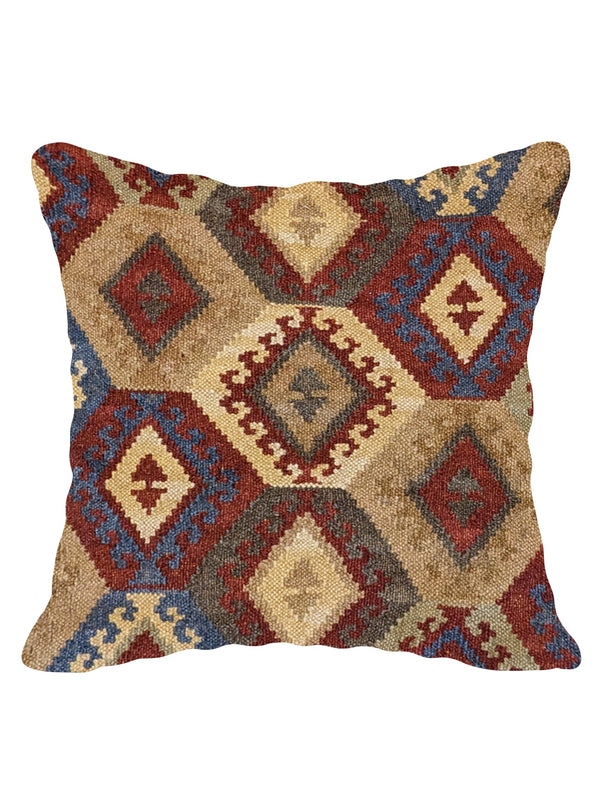 Turkish Kilim Vintage Cushion Cover - 40 x 40 cm