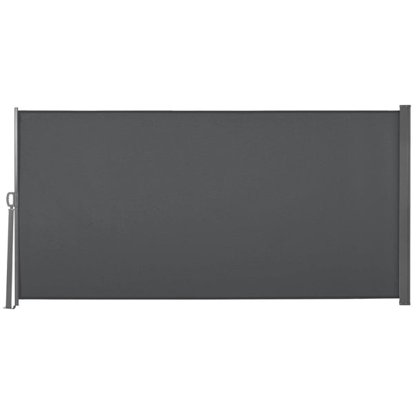 Retractable Sun Side Awning Screen Fence Patio Garden Wall Balcony Screening Panel Outdoor Blind Privacy Divider 3x1.6M