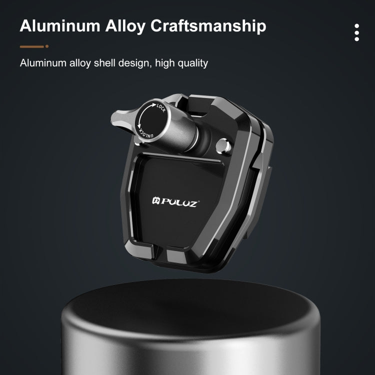 PULUZ Motorcycle Windshield Action Camera Mount Clip for GoPro Hero12 Black / DJI Osmo Action 4 / Insta360 X4 / Ace Pro and Other Action Cameras, Windshield Clip I