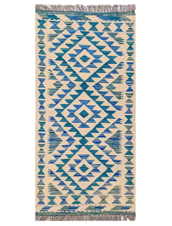 Maimana Afghanistan Kilim Rug - 147 x 51 cm