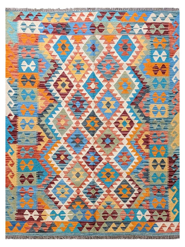 Maimana Afghanistan Kilim Rug - 193 x 147 cm