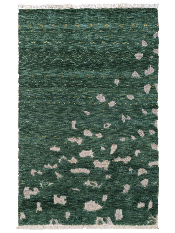 Agra Hand Knotted Rug - Size: 8.3 x 5.2