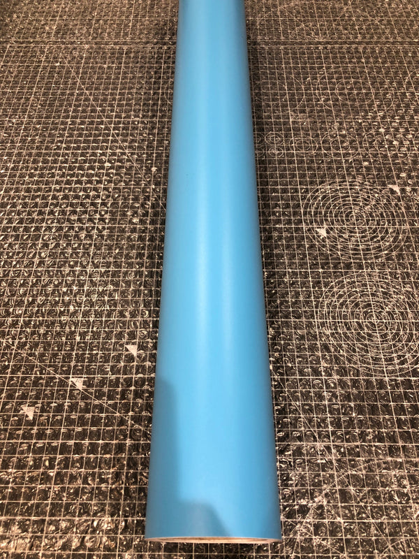 Matte Vinyl Roll 610mm Wide, Sky Blue