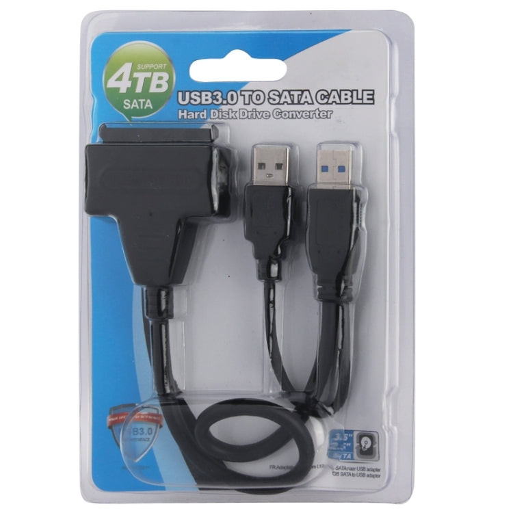 USB 2.0 / USB 3.0 To SATA Cable with 2.5 inch HDD Protection Box, Support up to 4TB Speed, USB 3.0 to SATA with USB(B)
