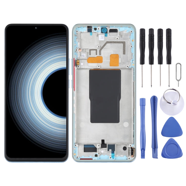 Original AMOLED LCD Screen For Xiaomi Redmi K50 Ultra / 12T / 12T Pro Digitizer Full Assembly with Frame, For Xiaomi Redmi K50 Ultra / 12T / 12T Pro (Original)