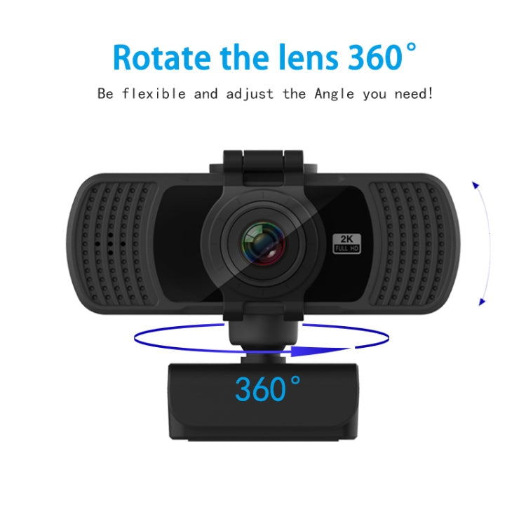 Richwell PC-06 Mini 360 Degrees Rotating 4.0 MP HD Auto Focus PC Webcam with Noise Reduction Microphone