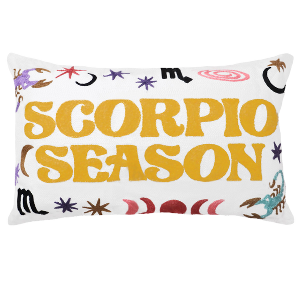 Scorpio Season Needlepoint Cushion