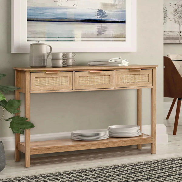 Rustic Wood Console Table