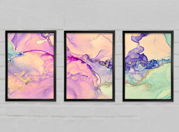 Lila Pastell Tintenwasser