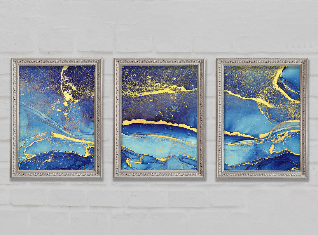 Deep Blueness of Life Glitter WallartDirect