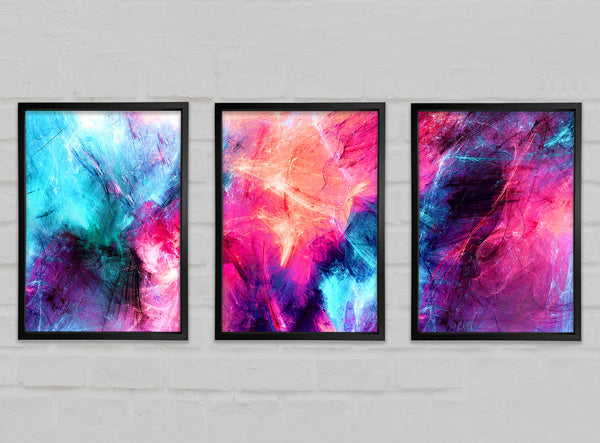Elektrisches Blau und Pink