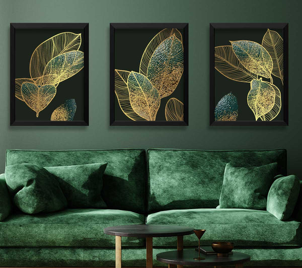 Gold and Green Leaves