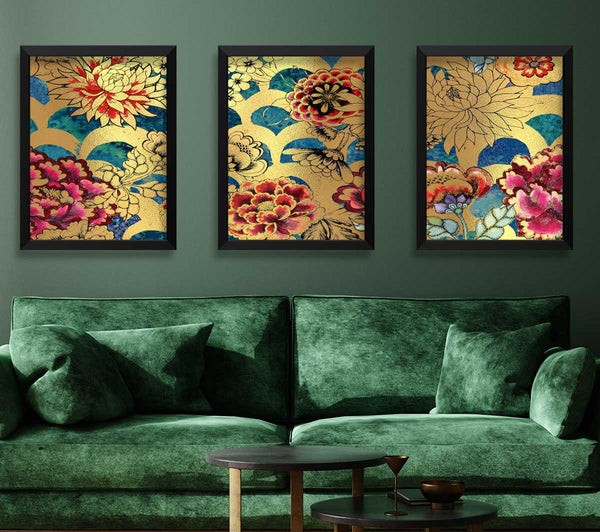 Flower Art Gold