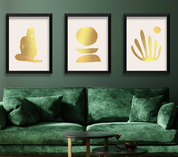 Moderne Kunst Pose Beige