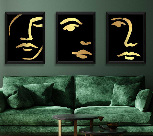 Die drei Gesichter Schwarz und Gold
