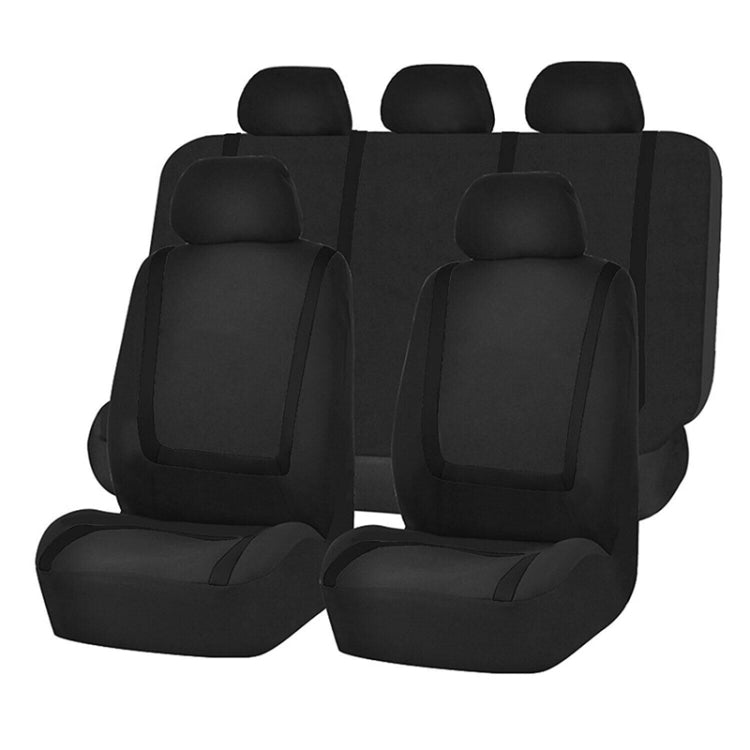 Universal Car Seat Cover Polyester Fabric Automobile Seat Covers Car Seat Cover Vehicle Seat Protector Interior Accessories, 4pcs Set Black, 4pcs Set Red, 4pcs Set Beige, 4pcs Set Gray, 4pcs Set Blue, 4pcs Set Pink, 9pcs Set Black, 9pcs Set Red        ...