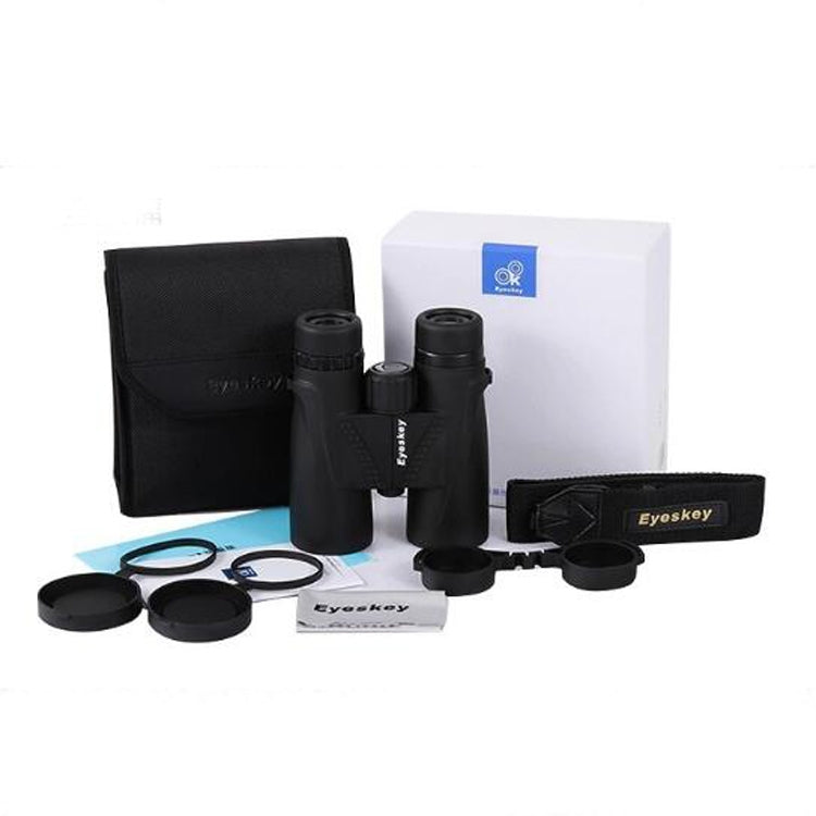 Eyeskey High-definition HD Telescope Night Vision Non-infrared Nitrogen-filled Waterproof Pocket Binoculars, 8X42, 10X42