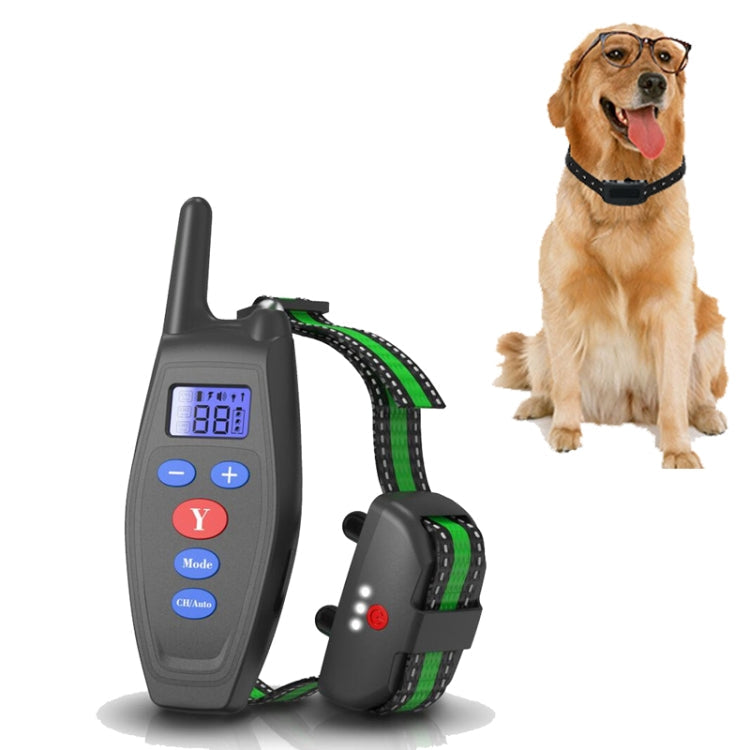 Dog Training Device Remote Control Bark Control Charging Waterproof Pet Training Collar with Electric Shock Vibration, Yellow, Black