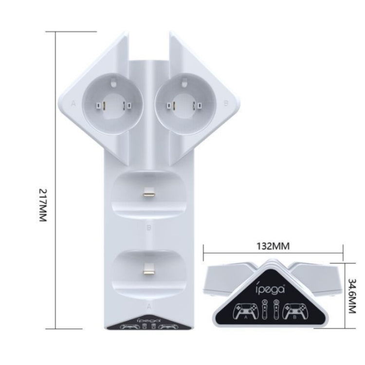 Ipega PG-P5011 Triangle Beast Charger Handle Charger For PS5 / PS MOVE, PG-P5011