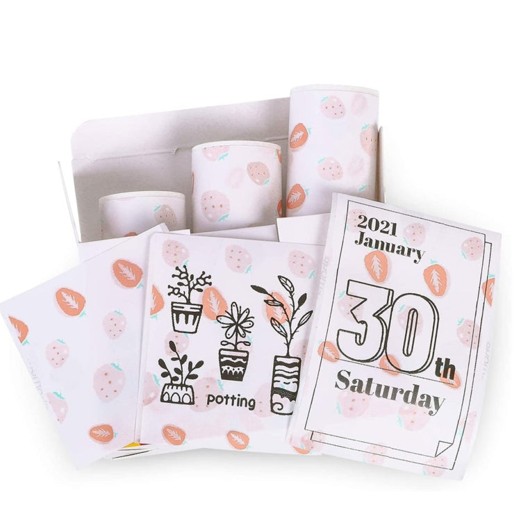 For Phomemo T02 3rolls Bluetooth Printer Thermal Paper Label Paper, 53mmx6.5m 10 Years Black on White No Adhesive, 50mmx3.5m 2 Years Black on White Sticker, 50mmx3.5m 10 Years Black on White Sticker, 50mmx3m 5 Years Blue on White Sticker               ...